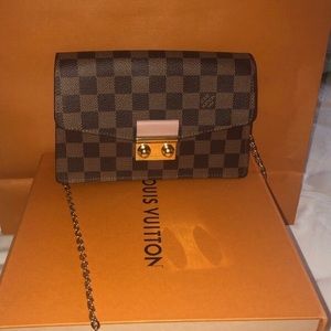 Beautiful loui Vuitton CROISETTE CHAIN WALLET